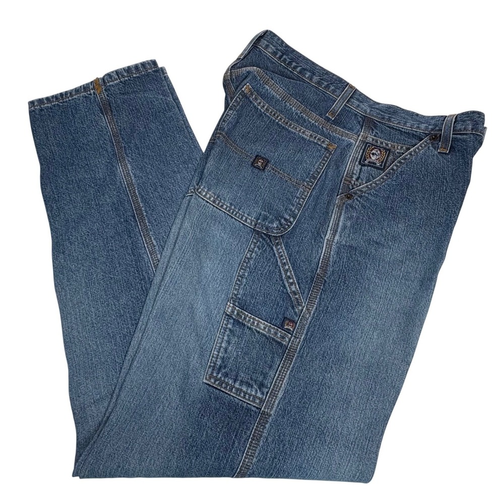 Cinch Blue Label Carpenter Jeans 31x34 Baggy Loose Fit Denim Workwear Gorpcore